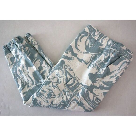 Tinseltown MYB027875C Women's Sz M Blue Marble Skinny Fit Denim Jogger Pants - Picture 10 of 12